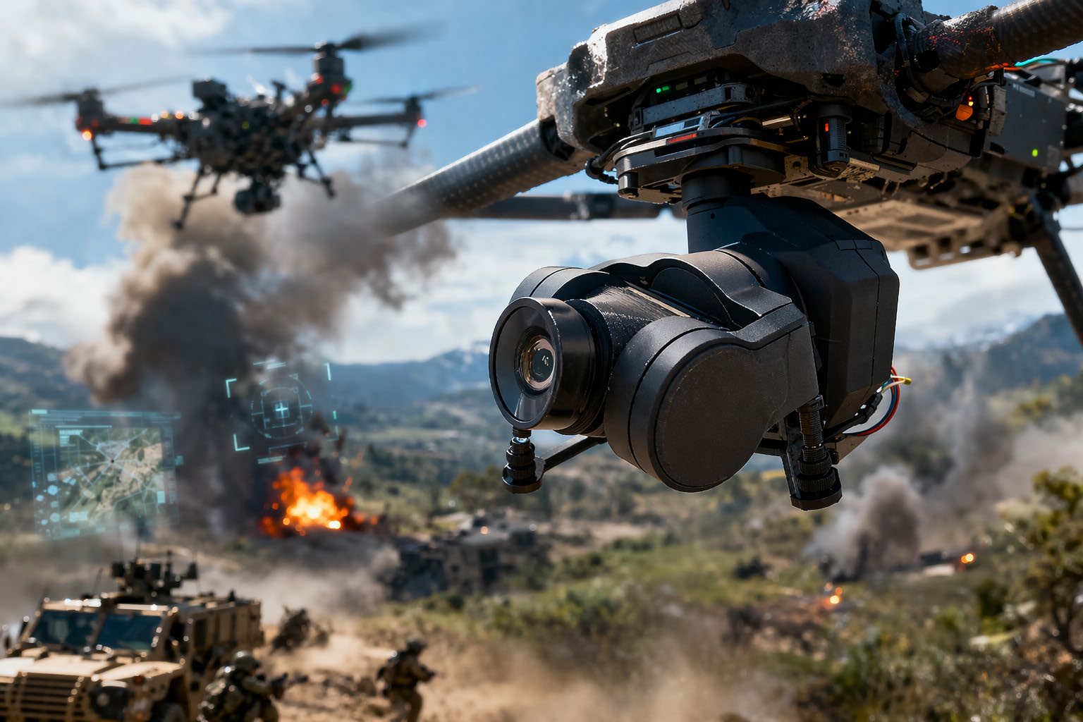 ZYRO wireless video transmission UAV field operation